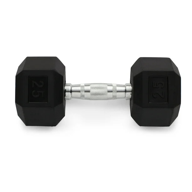 Weider, 25lb Rubber Hex Dumbbell, Single | Walmart (US)