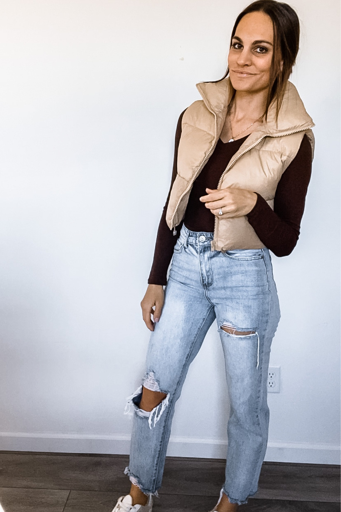 Vest and bodysuit from Amazon. Jeans from Walmart. Everything under $30! 

#LTKunder50