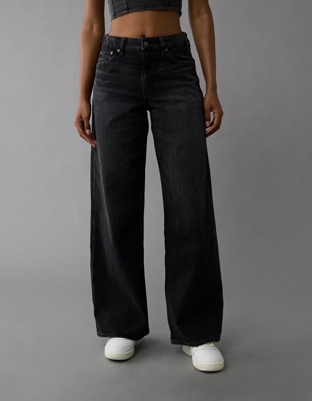 AE Strigid Super High-Waisted Ultra Wide-Leg Jean | American Eagle Outfitters (US & CA)