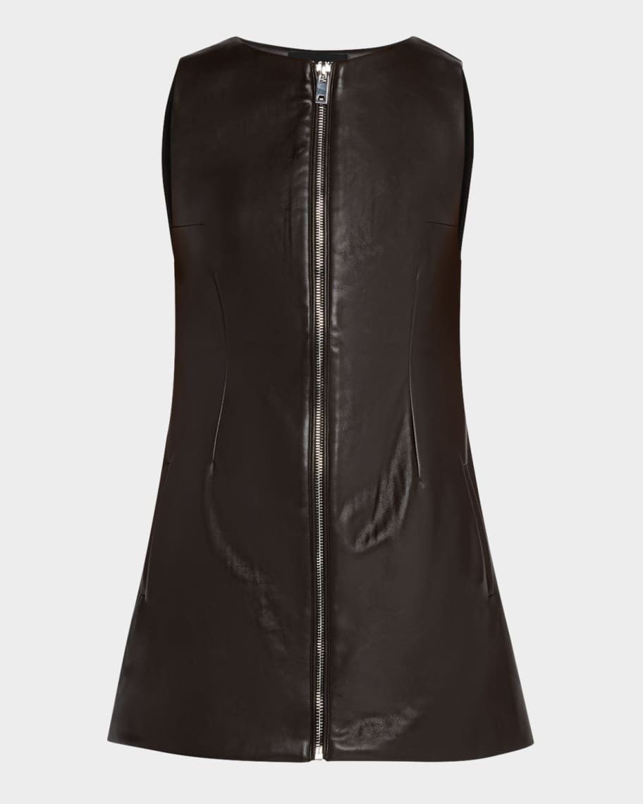 SER.O.YA Aria Vegan Leather Mini Dress | Neiman Marcus