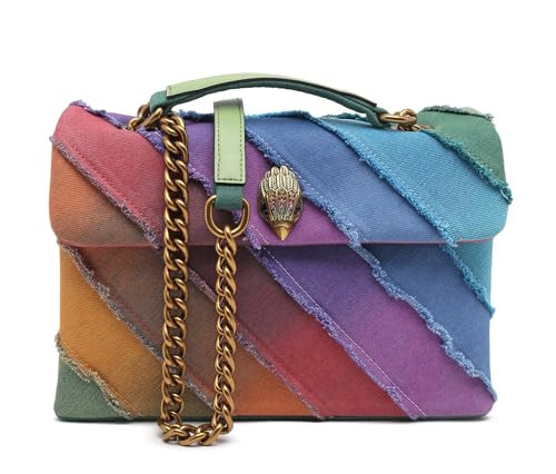 Kurt Geiger London Kensington Rainbow Denim Crossbody Bag | Amazon (US)