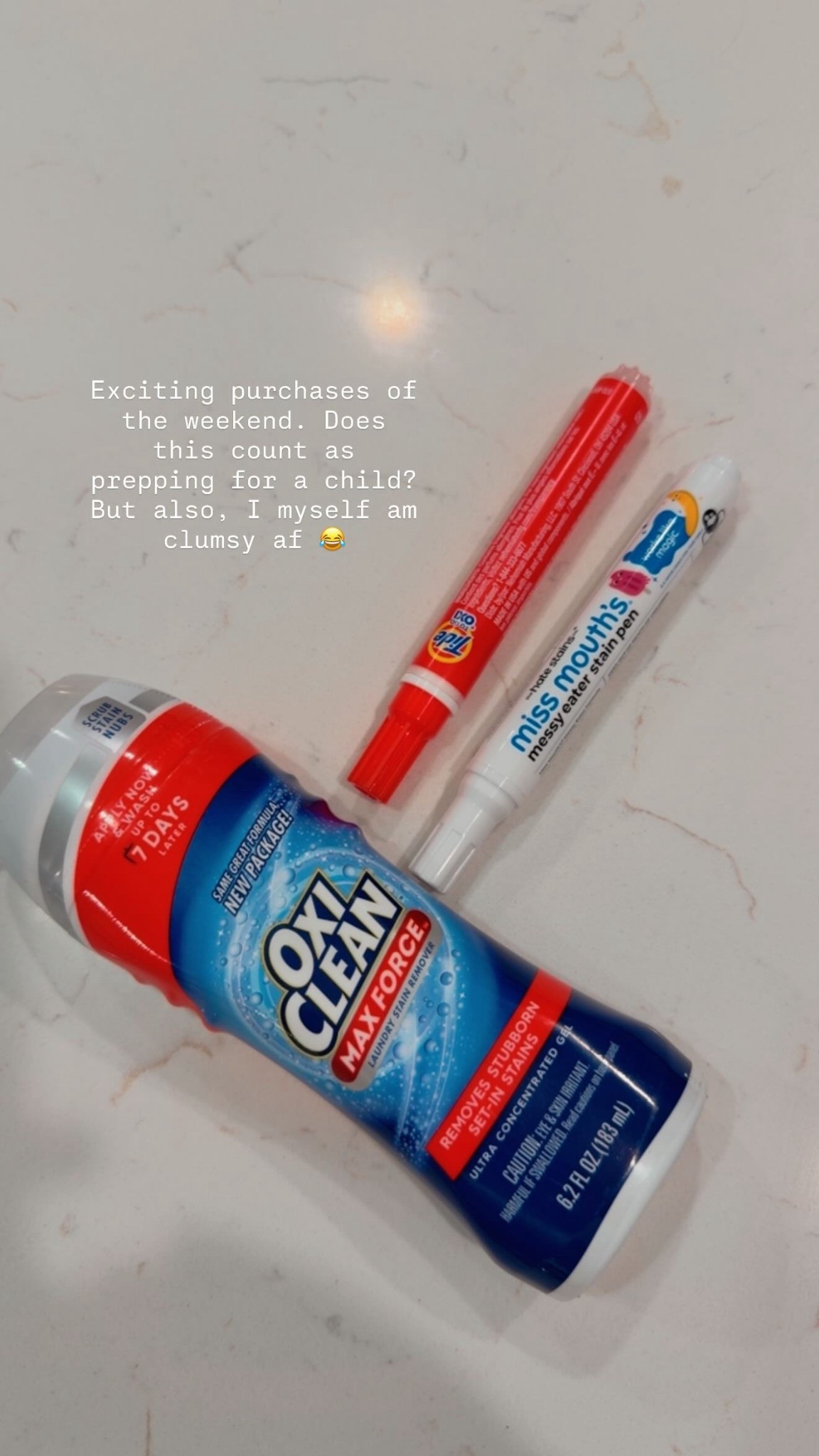 Weekend purchases that feel oddly exciting lately 😂
Between prepping for a baby and being clumsy myself… these stain removers felt like a necessity! 

#LTKHome #LTKdayinmylife #LTKmomlife