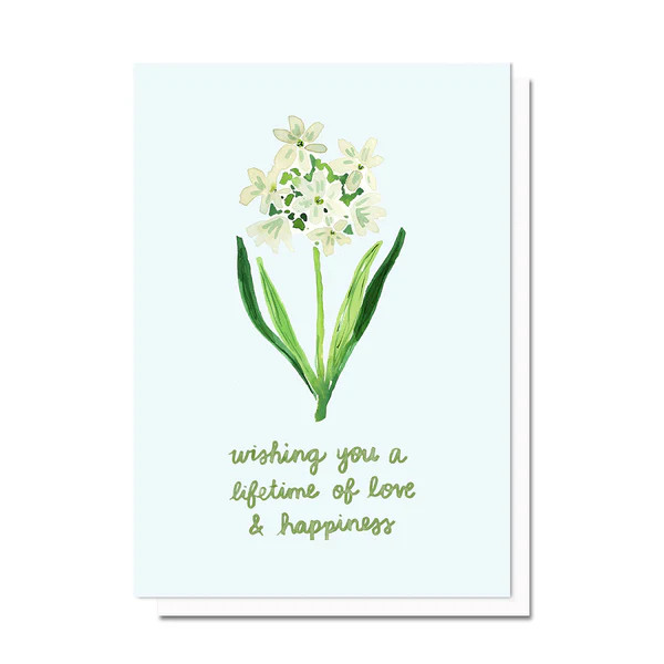 A Lifetime of Happiness Flower Card | Evelyn Henson