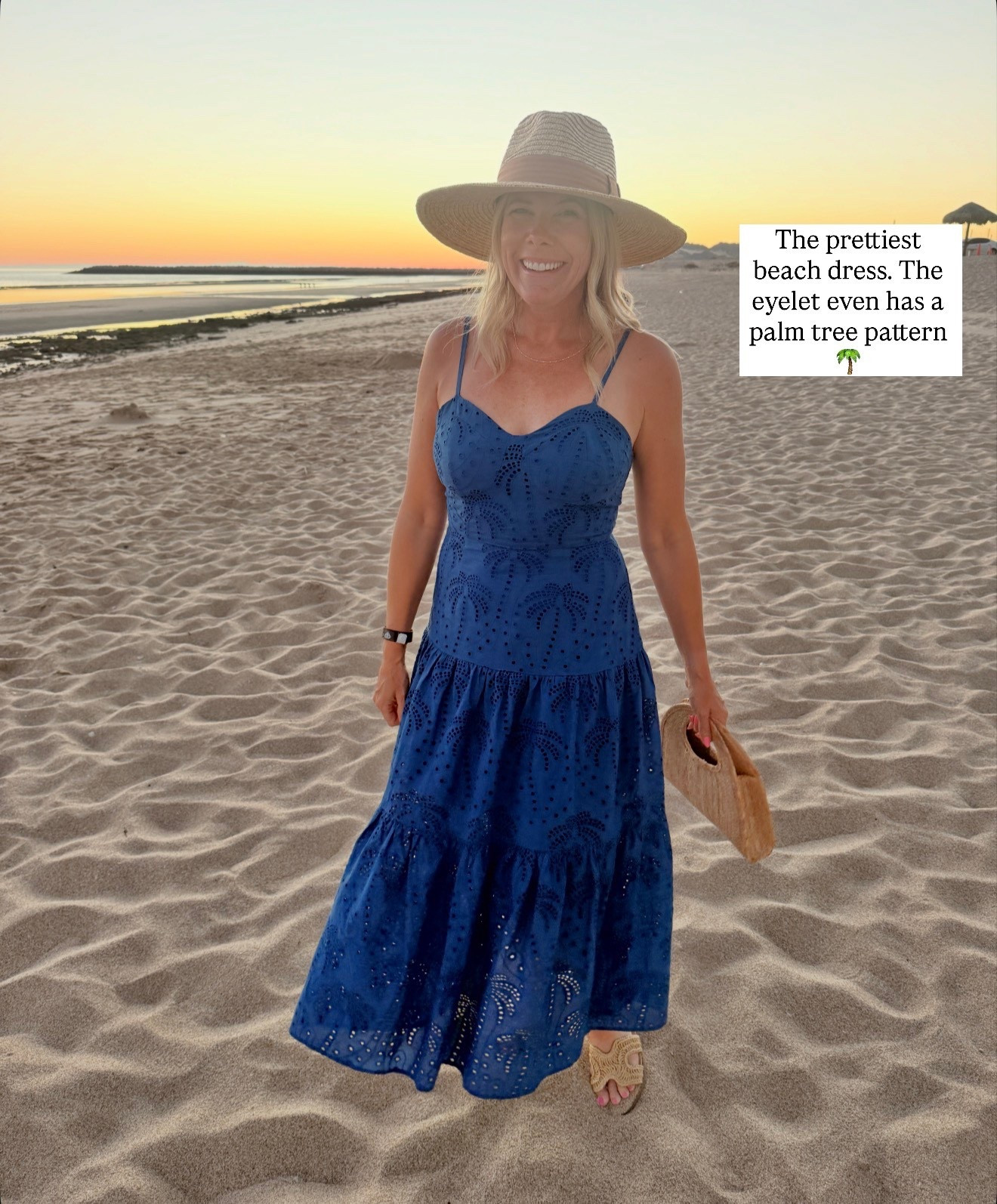 Size small blue eyelet dress 

#LTKootd #LTKTravel #LTKOver40