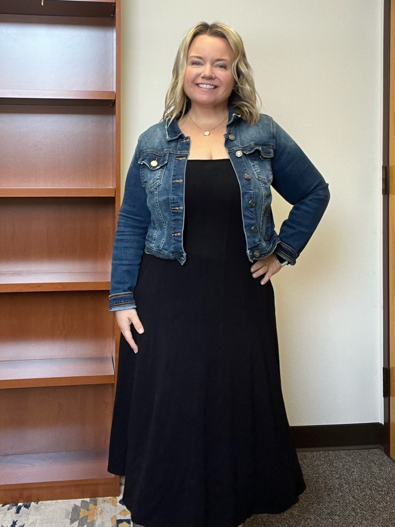 Loft midsize style 

I love how I can throw a Jean jacket on top for the perfect fall transition. 

I’m wearing a size 12 and this works perfectly for me and my pear-shaped friends!

#LTKMidsize #LTKOver40 #LTKPlusSize
