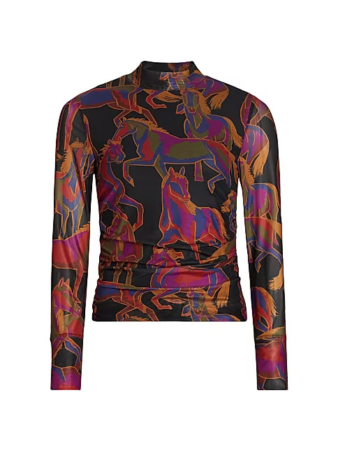 Wild Horses Tulle Blouse | Saks Fifth Avenue