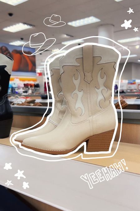 Cowboy boots from Target!! They have memory foam in them so they’re comfortable too :) comes in white and black

#target #targetstyle #cowboyboots #cowgirlboots #boots #summershoes #shoes #targetfashion 

Tags - 
cowboy boots, cowgirl boots, boots, summer shoes, summer style, shoes, target fashion, target, target style, target sale

#LTKshoecrush #LTKstyletip #LTKunder50