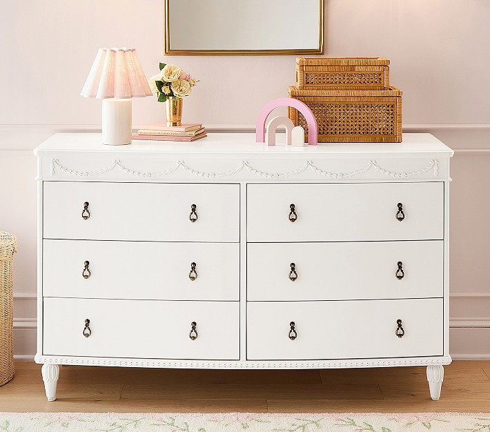 Adeline Extra-Wide Dresser, Simply White | Pottery Barn Kids