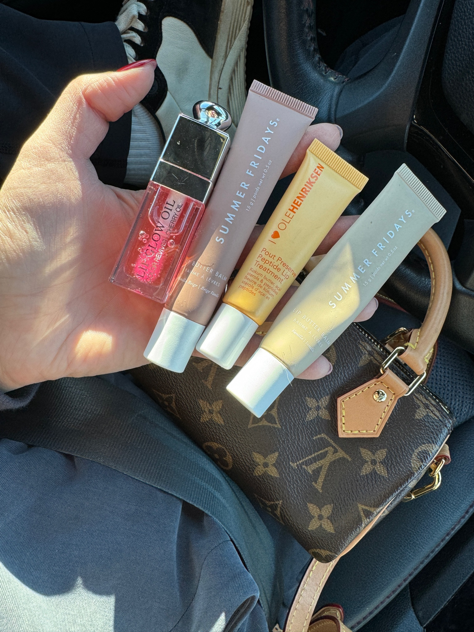 All 4 lippies that live in my purse! I love them all got different reasons and therest just something about having a choices 😂

Dior Lip oil is pink
Summer Fridays is vanilla beige and vanilla 

#LTKGiftGuide #LTKbeauty #LTKfindsunder50