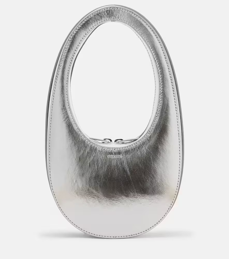 Coperni Swipe Mini metallic leather shoulder bag | Mytheresa (US/CA)