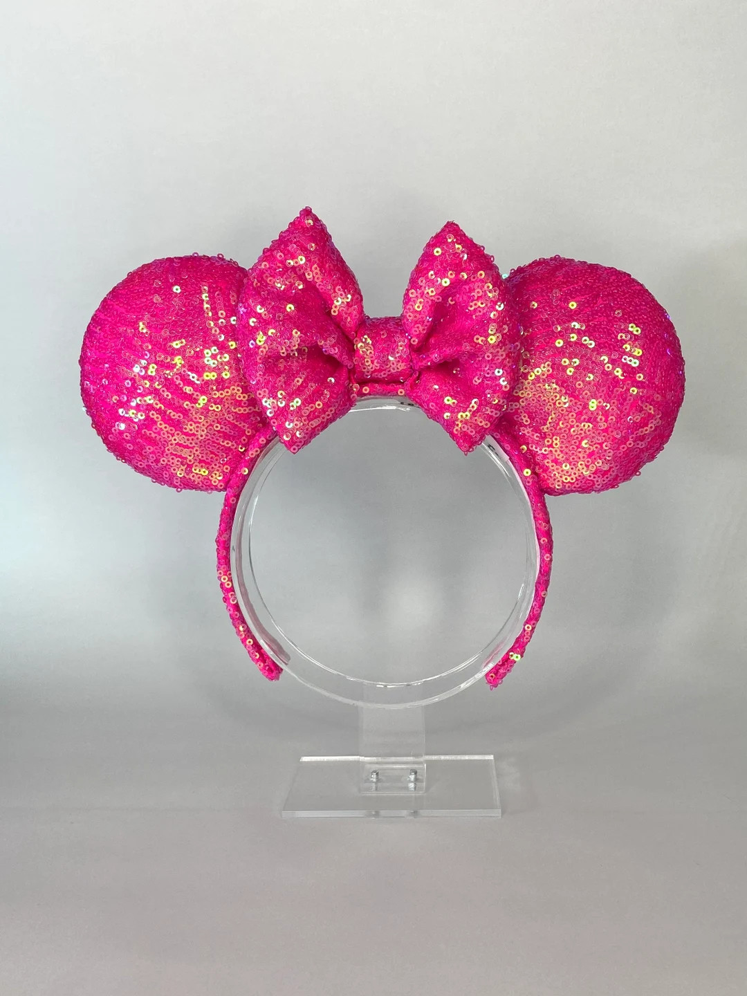 Neon Pink Minnie Ears | Etsy (US)