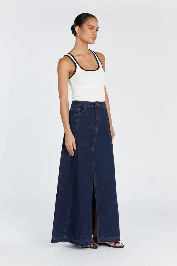 LENNON INDIGO MAXI SKIRT | DISSH