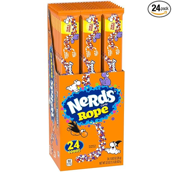 Nerds Spooky Halloween Ropes Candy, 24ct | Individually Wrapped Trick or Treat Candy | Amazon (US)