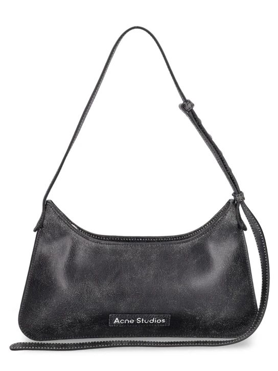 Crackled leather shoulder bag | Luisaviaroma