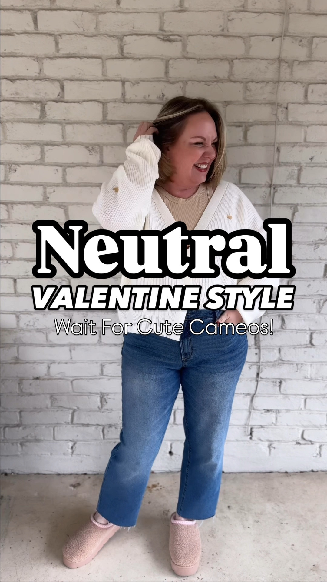 I love this neutral look for Valentines that can also be worn all the way into spring! Size large in cardigan and tank, size 12 jeans

#LTKSeasonal #LTKFindsUnder50 #LTKStyleTip
