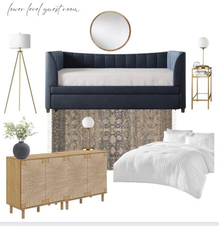 The sweetest guest room! Part of my coastal spec home collection- this room is versatile as it can be used as a hangout or bedroom with a pull out trundle!

#LTKhome #LTKsalealert #LTKfamily