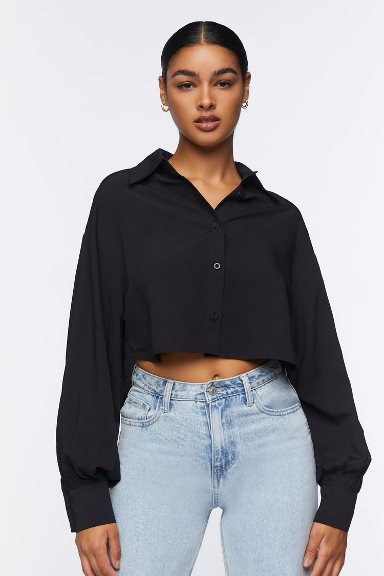 Cropped Poplin Shirt | Forever 21 (US)