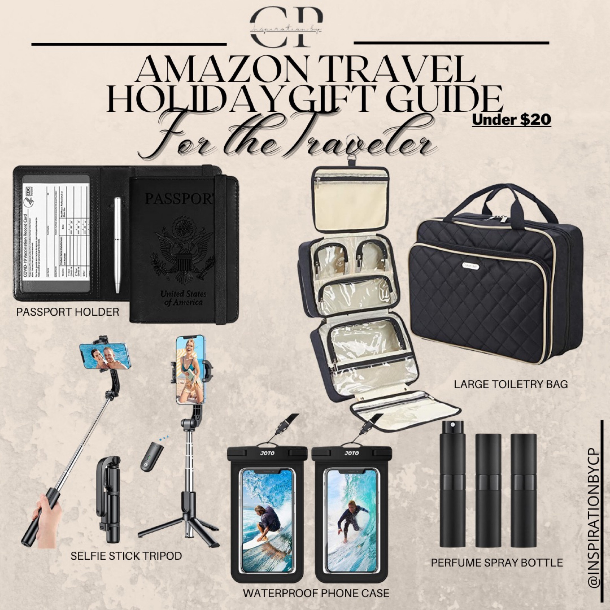 Follow @inspirationbycp on instagram for more sources and for daily deals

Travel essentials, travel must haves, gift ideas, holiday gift guide, gifts for the traveler, cosmetic bag, phone accessories 

#LTKHoliday #LTKGiftGuide #LTKtravel