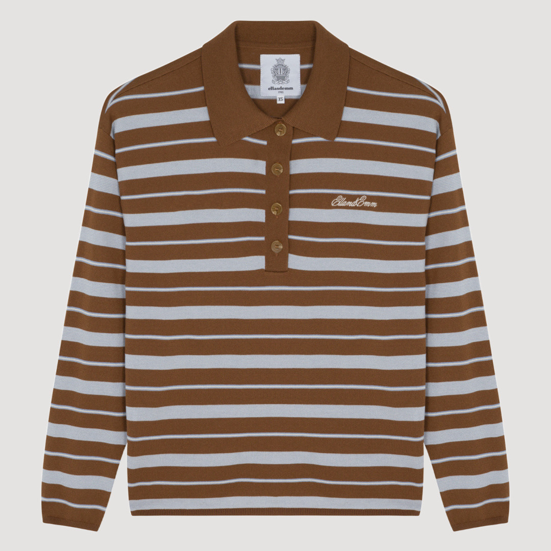 Club Polo - Brown Striped | EllandEmm
