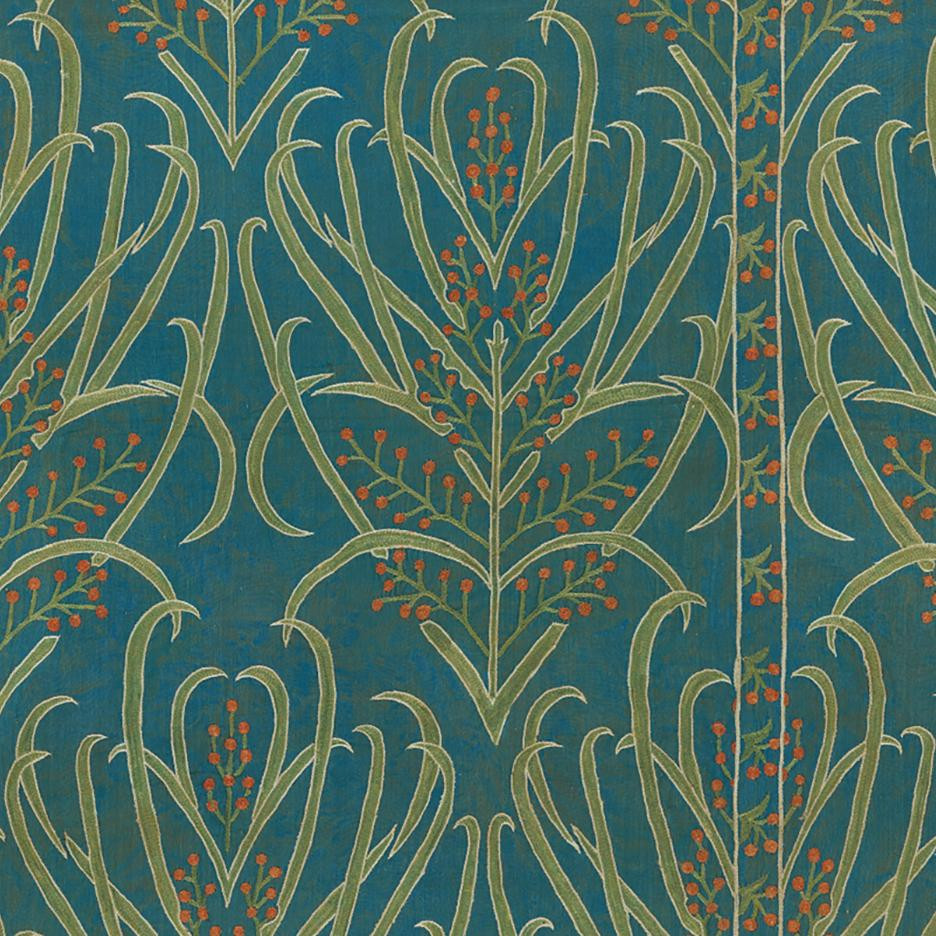 Teal Vines Suzani Wallpaper | St. Frank (US)