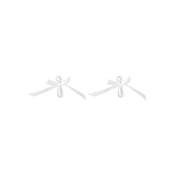 Celebrity Pink Women’s Faux Pearl Teardrop Bow Dangle Earrings | Walmart (US)