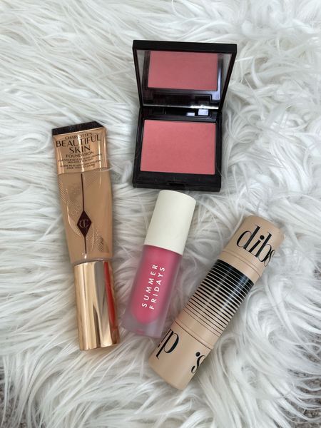 Recent beauty faves 🫶🏼 
Foundation: shade 6
Lip oil: pink dream
Blush: Passionfruit / code KAIT20
Dibs sticks: shade 2 / code KAIT15

#LTKfindsunder100 #LTKbeauty #LTKfindsunder50