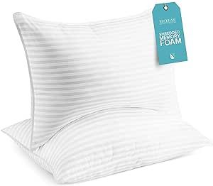 Amazon.com: Beckham Hotel Collection Queen/Standard Size Memory Foam Bed Pillows Set of 2 - Cooli... | Amazon (US)
