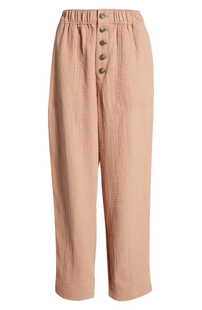 Madewell Women's High Waist Tapered Cotton Blend Pants | Nordstrom | Nordstrom