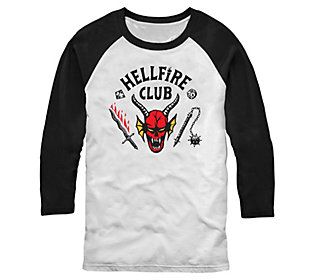 Fifth Sun Stranger Things Hellfire Club Raglan T-Shirt | QVC