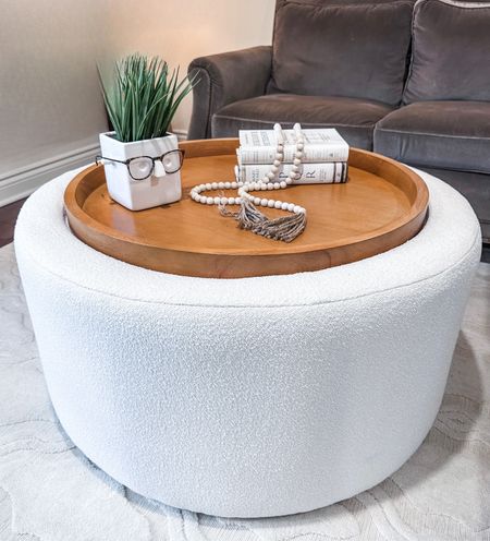 Walmart Stowaway Coffee Table in a pretty bouclé fabric with a removable wood top. It features a storage compartment for extra blankets, pillows or stuff! Take it right out of the box… no assembly needed!

Walmart home, decor, ottoman, spring decor, boucle, budget decor 

#LTKhome #LTKfindsunder50 #LTKfindsunder100