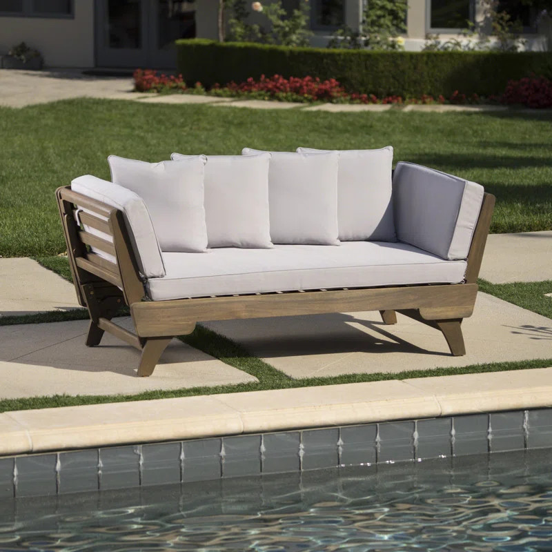 Roni Outdoor Patio Daybed with Cushions | Wayfair North America