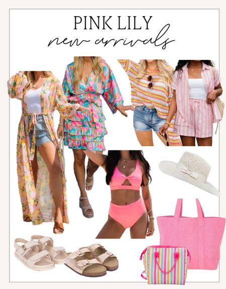 New arrivals from Pink Lily!

#pinklily

Floral spring dress. Colorful crochet spring sweater. Matching striped shorts set. Flattering two piece swimsuit. Straw sun hat. Floral kimono. Colorful summer style  

#LTKSeasonal #LTKstyletip #LTKfindsunder100