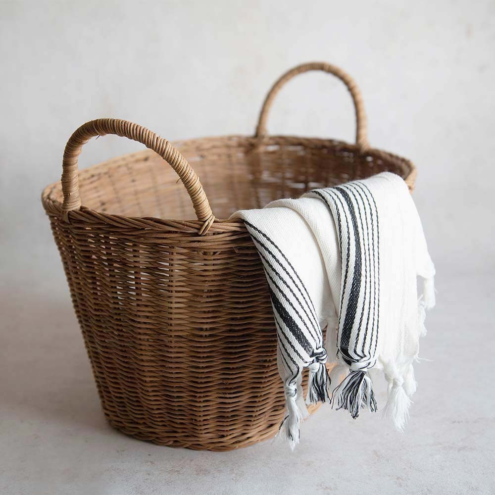Rue Rattan Catchall Basket | Roan Iris