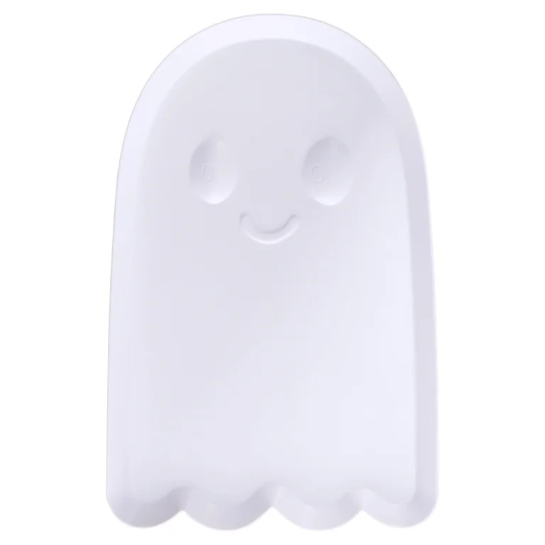 Plastic Ghost-Shaped Serving Tray, White, 8.75" x 14", Halloween by Way To Celebrate | Walmart (US)