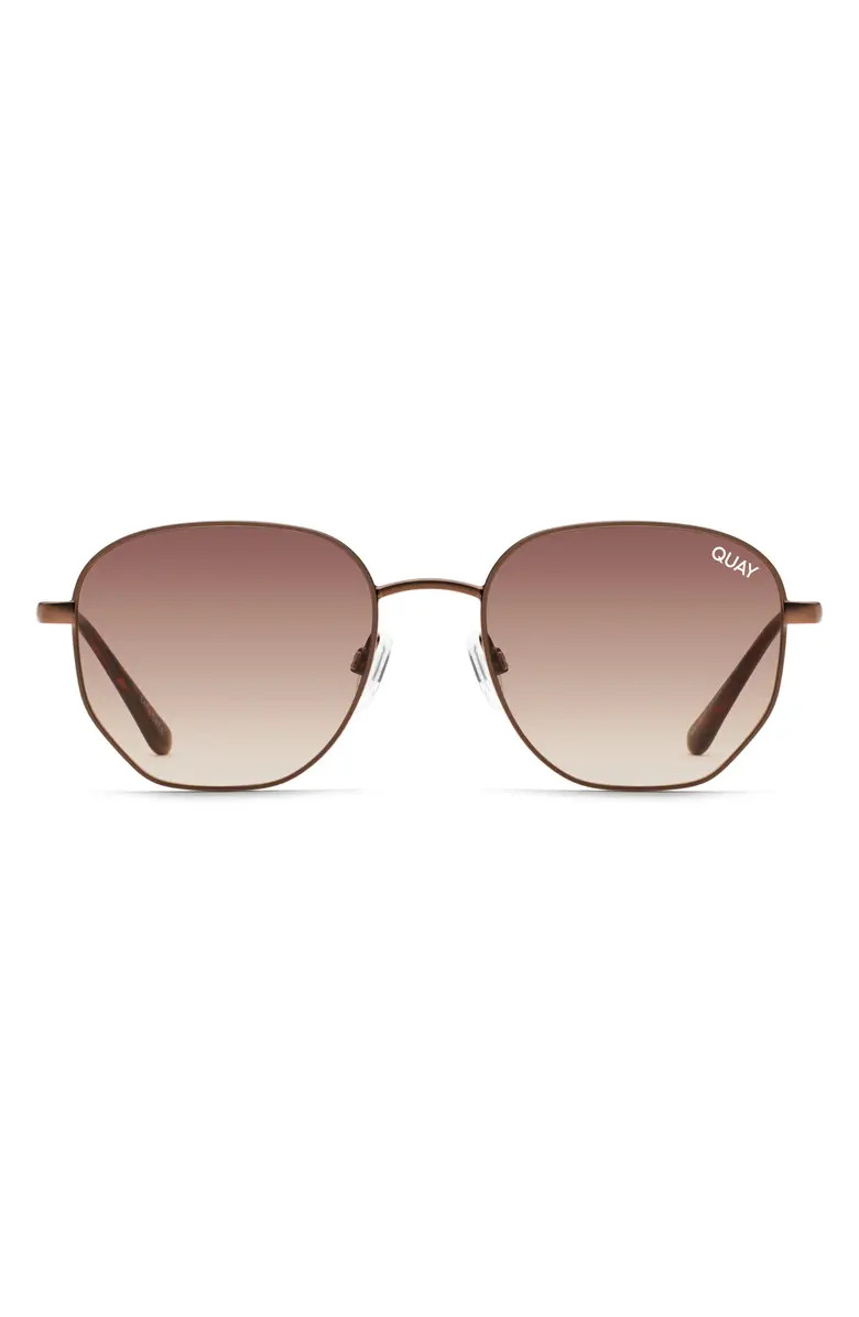 Big Time 48mm Gradient Round Sunglasses | Nordstrom