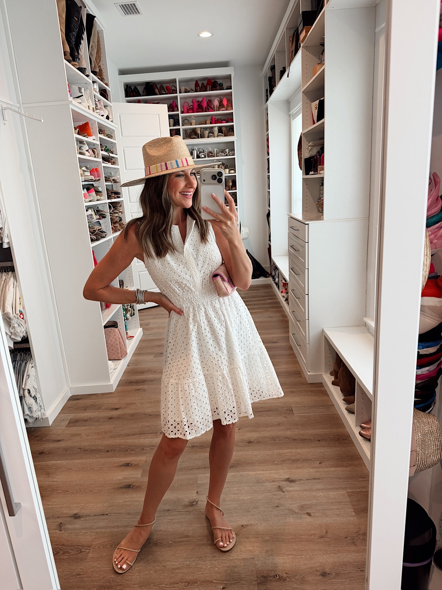 In a small dress, hat, sandals and accessories - fits tts.

#LTKgrwm #LTKSeasonal #LTKootd