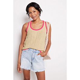 Gauze Ringer Tank | Evereve