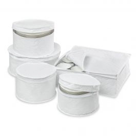 5-Piece Honey-Can-Do Dinnerware Storage Set | Linen Chest