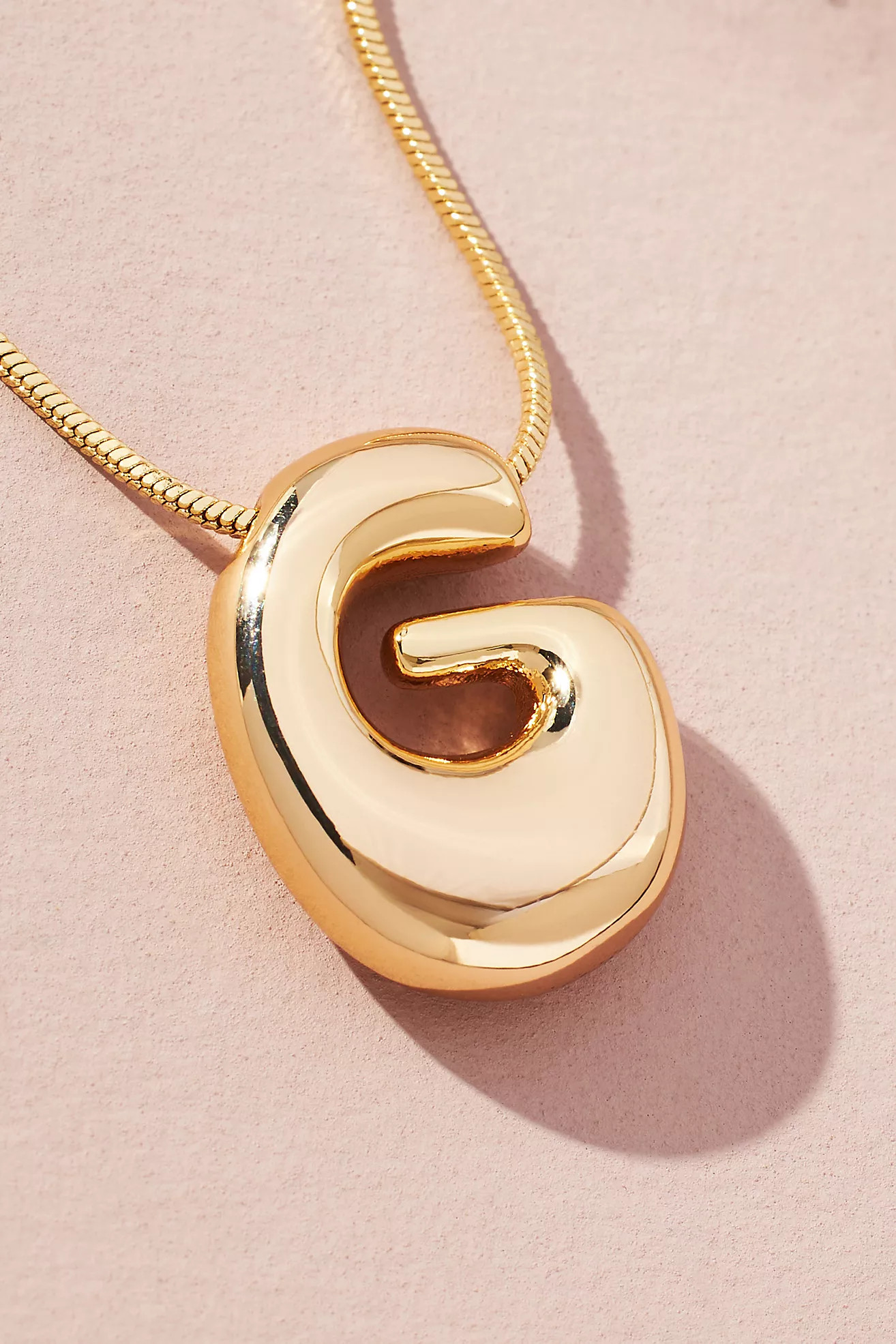 Bubble Letter Monogram Necklace | Anthropologie (US)