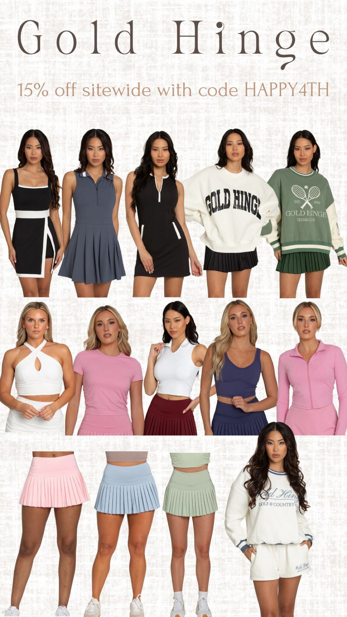 15% off sitewide 
Use code HAPPY4TH 

#LTKSummerSales #LTKFindsUnder50 #LTKSaleAlert