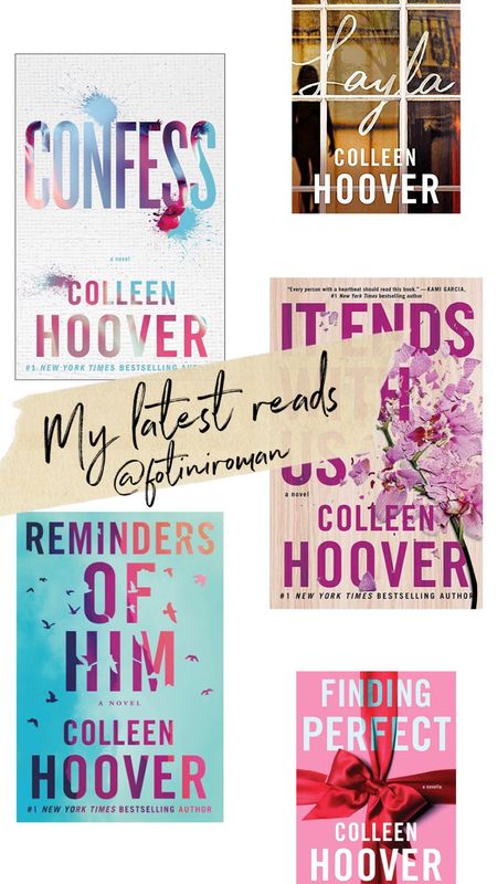I’ve been in a reading mood lately & here’s what I’ve read so far! I am loving Colleen Hoover! 

#LTKFind #LTKfamily #LTKhome