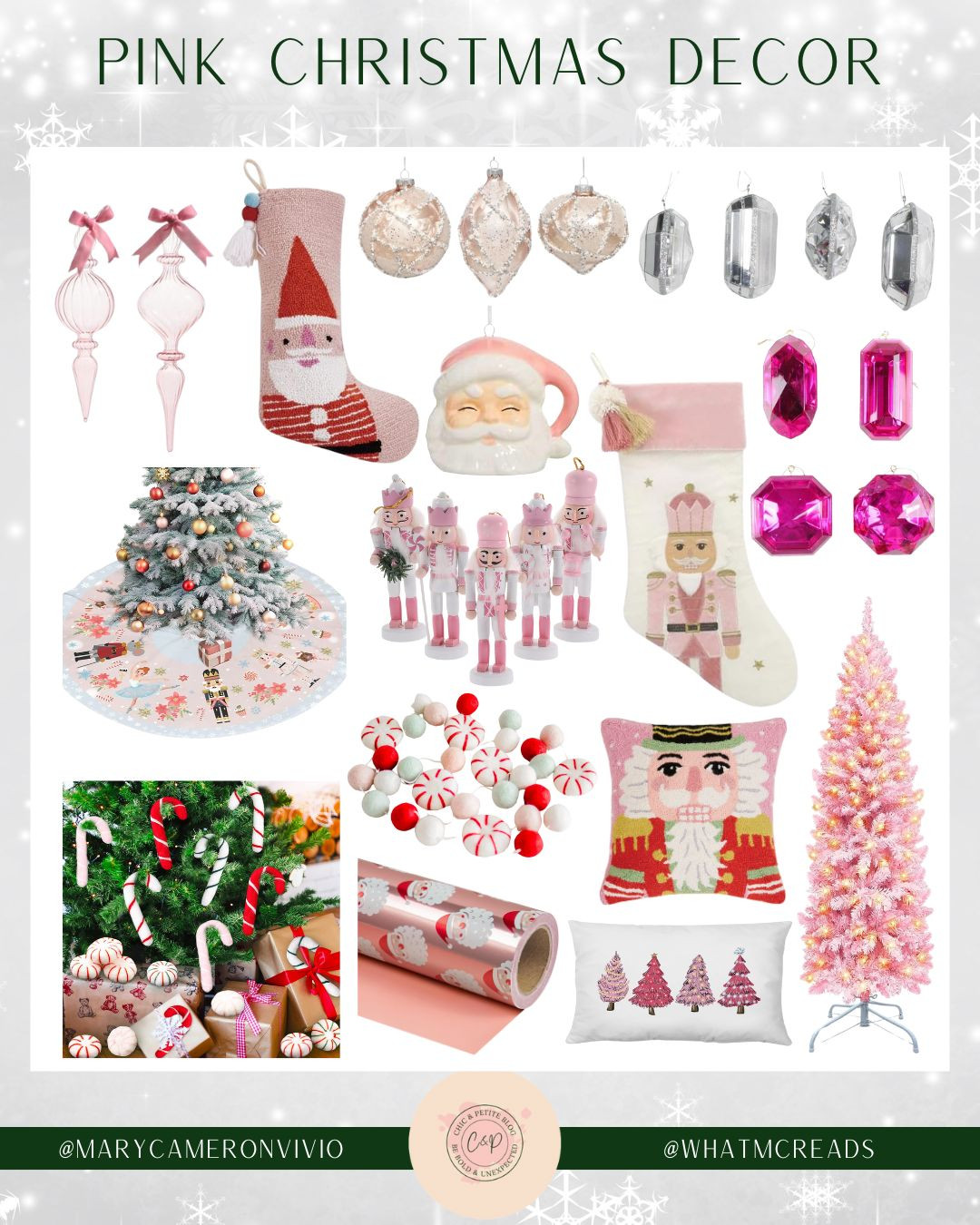 Amazon Christmas Decor: Pink Barbie Theme 🎄

Christmas Decor // Outdoor Decor // Outside Decorations // Holiday Home // Home Decor // Hostess Gifts // Christmas Tree // Santa // Christmas Ornaments // Christmas Ribbon // Christmas Garland // Pink Christmas // Barbie Christmas 

#LTKHome #LTKSeasonal #LTKHoliday