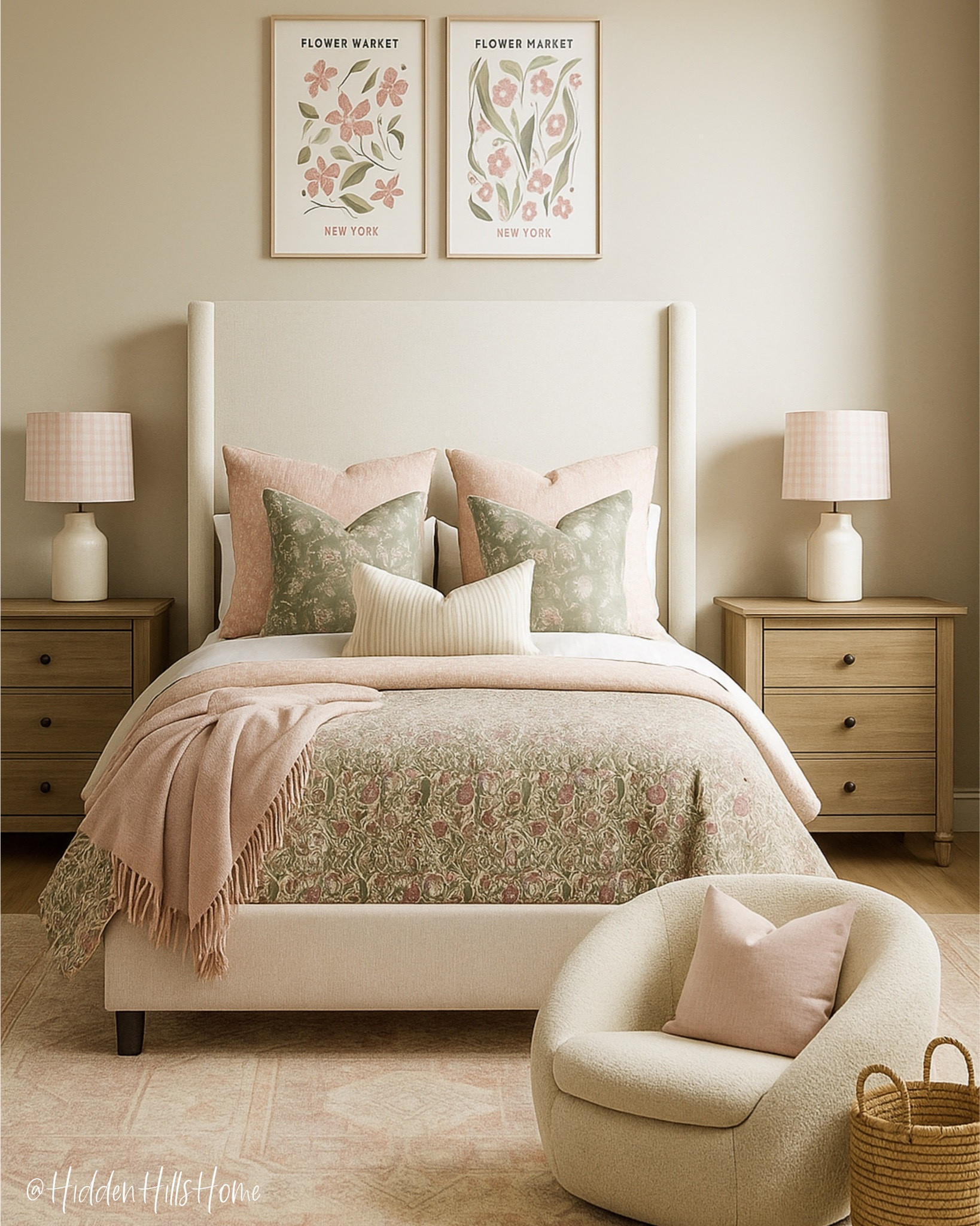 Girls bedroom decor mood board! Pink and green girls room decor ideas! Cute teen bedroom design ideas, feminine girls room decor, Tilly bed, affordable nightstand, bedroom rug #girlsroom

#LTKHome #LTKSaleAlert #LTKKids