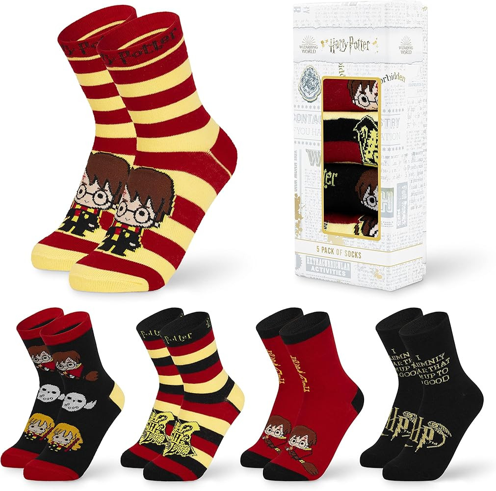 Harry Potter Womens Calf Length Socks, Hogwarts Socks for Women and Teenagers Soft, Breathable, C... | Amazon (US)