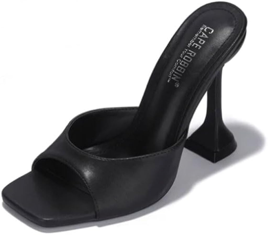 Cape Robbin Lithe Sexy High Heels for Women, Square Open Toe Shoes Heels | Amazon (US)