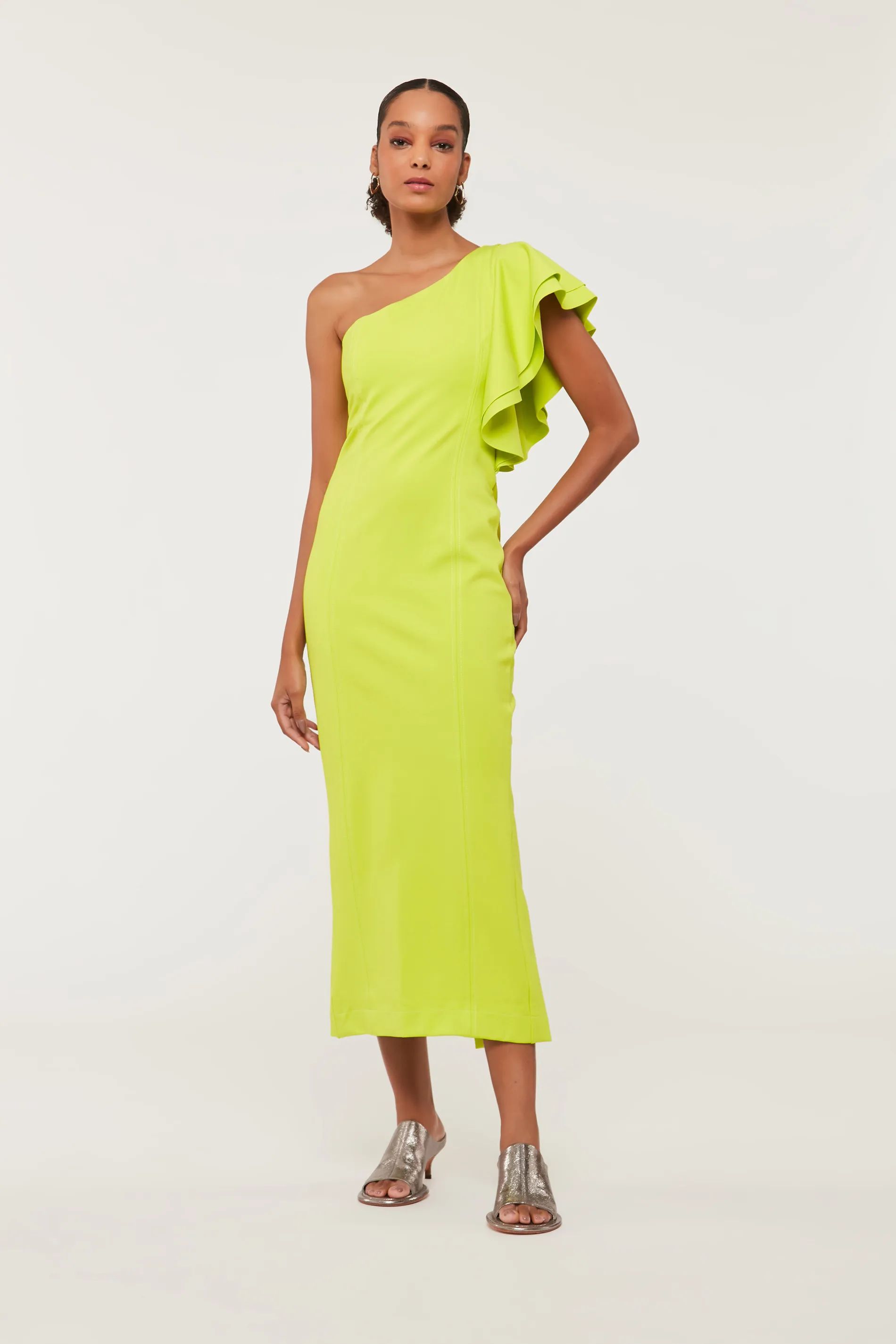 Vestido De Malha Midi Verde Prim | OffPremium (BR)