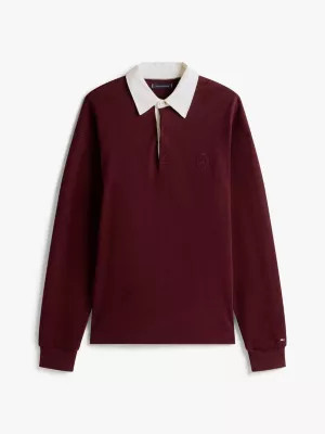 Varsity Contrast Collar Relaxed Rugby Shirt | Tommy Hilfiger UK