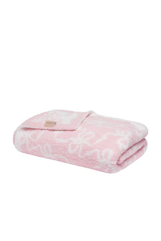 LoveShackFancy Teddy Bow Blanket in Pastry Pink from Revolve.com | Revolve Clothing (Global)