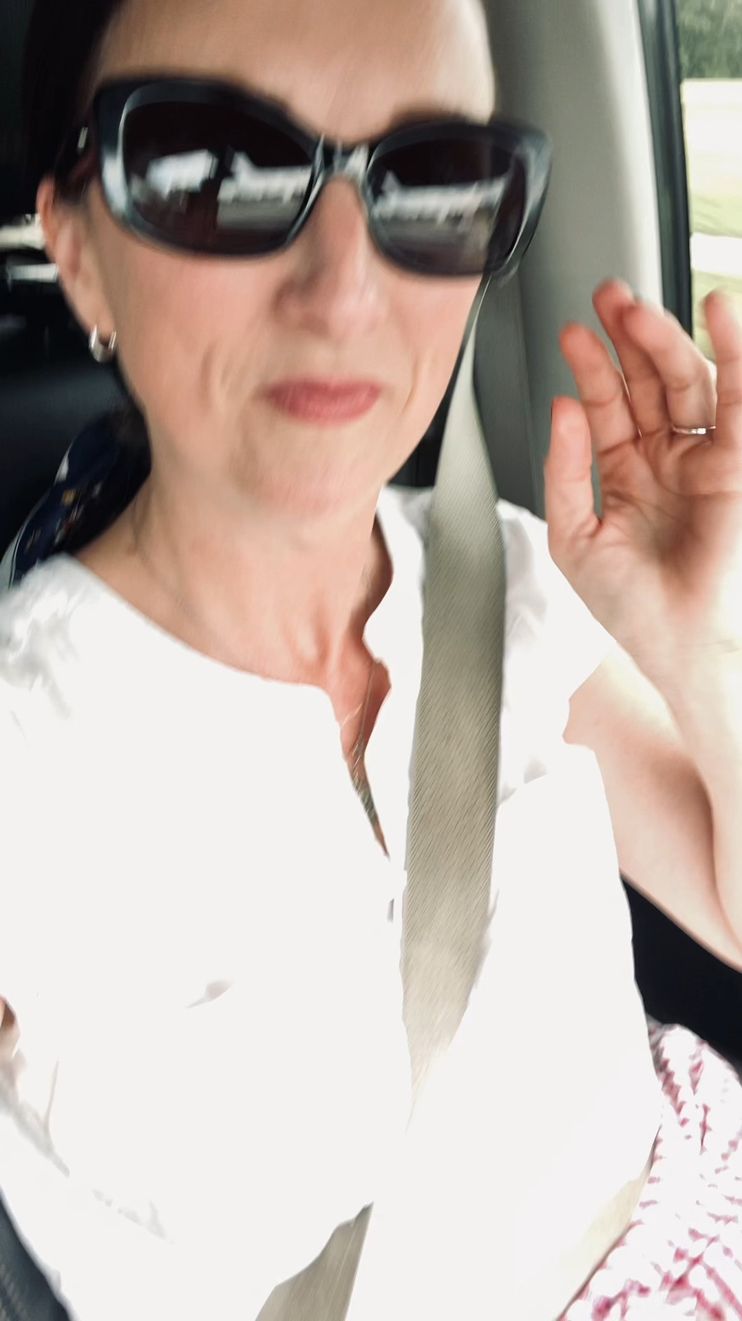 Easy summer travel outfit :: linen shorts, white cotton top, Kate spade sun glasses, leather Sarah Flint sandals  

#LTKOver40 #LTKTravel #LTKVideo