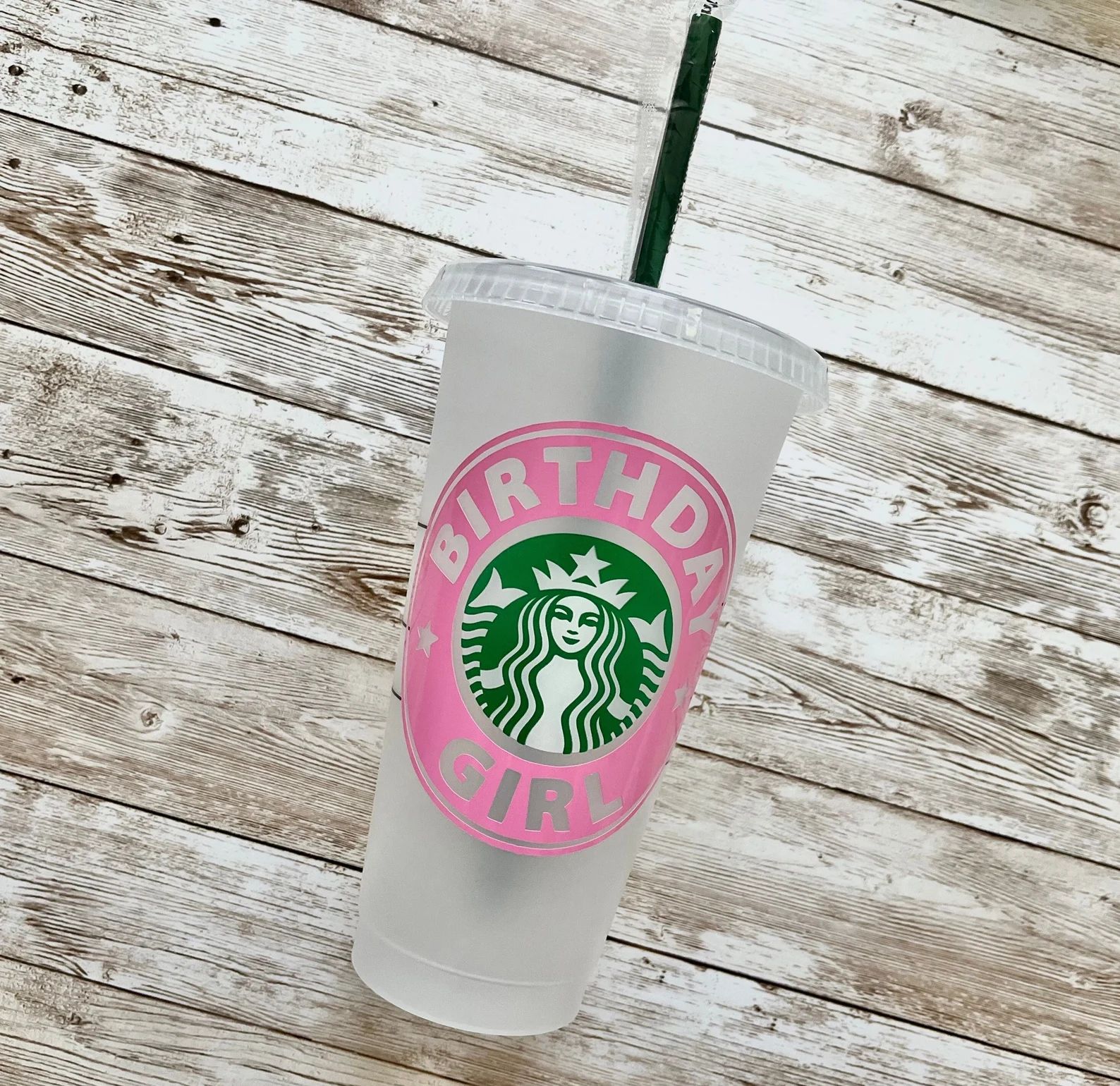 Birthday Girl Personalized Birthday Starbucks Cold Cup, Reusable Plastic Beverage Tumbler You Cho... | Etsy (US)